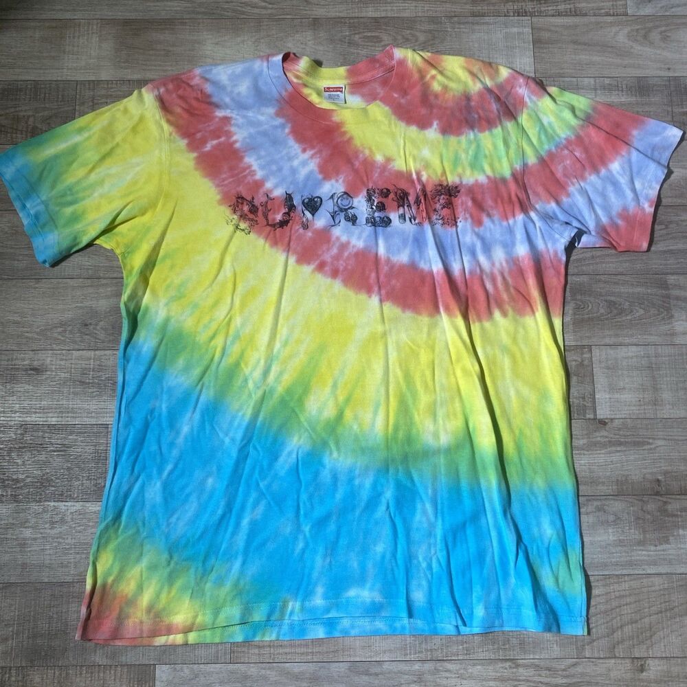 Supreme “Morph” Tie Dye T Shirt 100% Authentic SS20 L Tee NY  Keegan Dakkar 2020